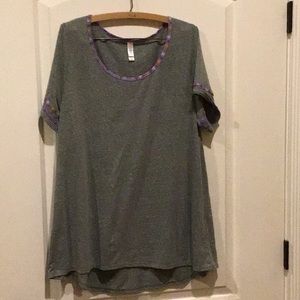 2XL LuLaRoe Heather Gray T-shirt